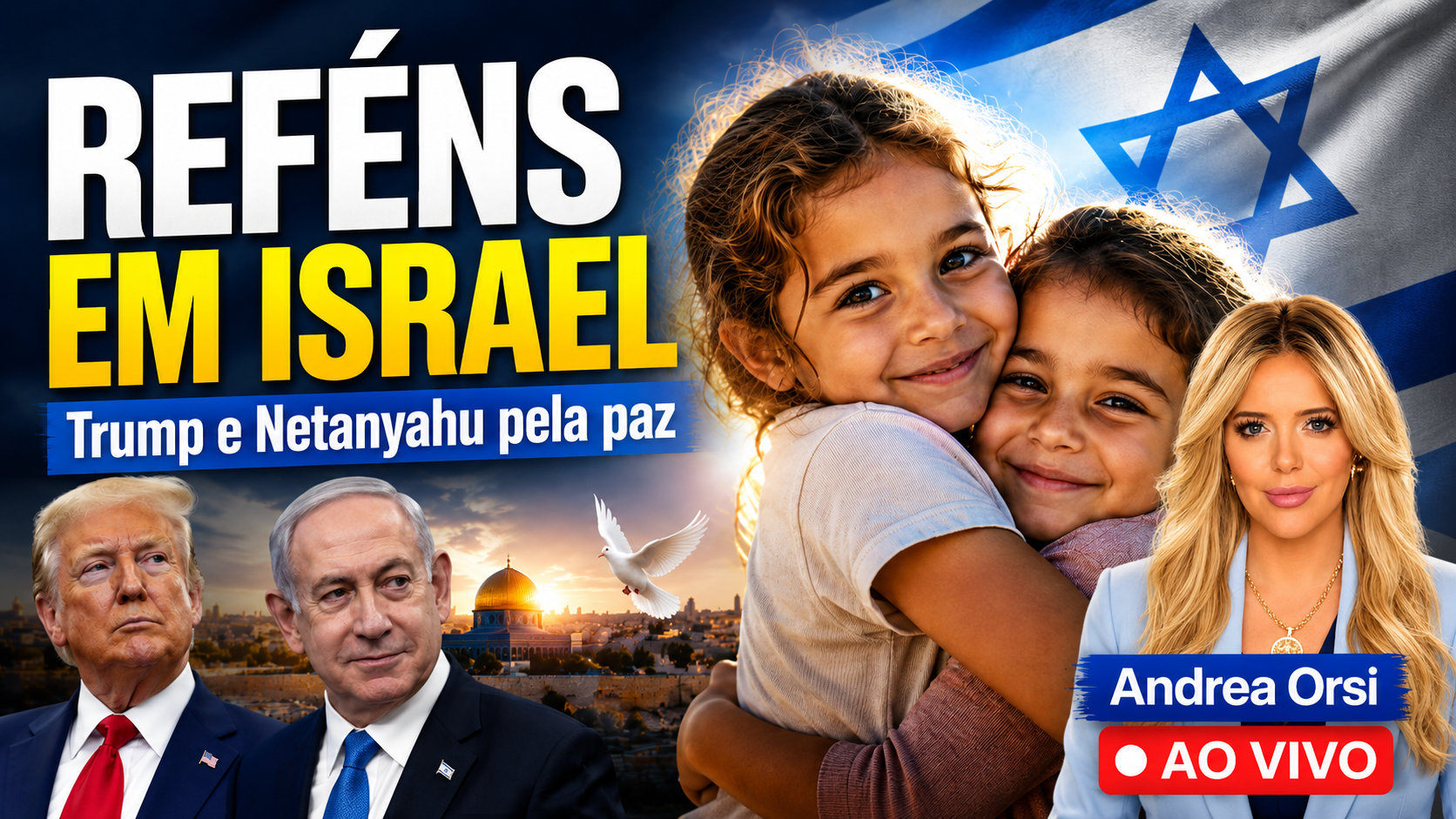 AO VIVO: reféns chegam em Israel! Acordo de Trump e Netanyahu pela paz